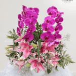 Fresh Orchid Lily Mix Vase