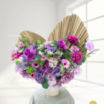 Artificial Mix Purple Vase