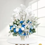 Artificial Orchid Rose Mix Vase
