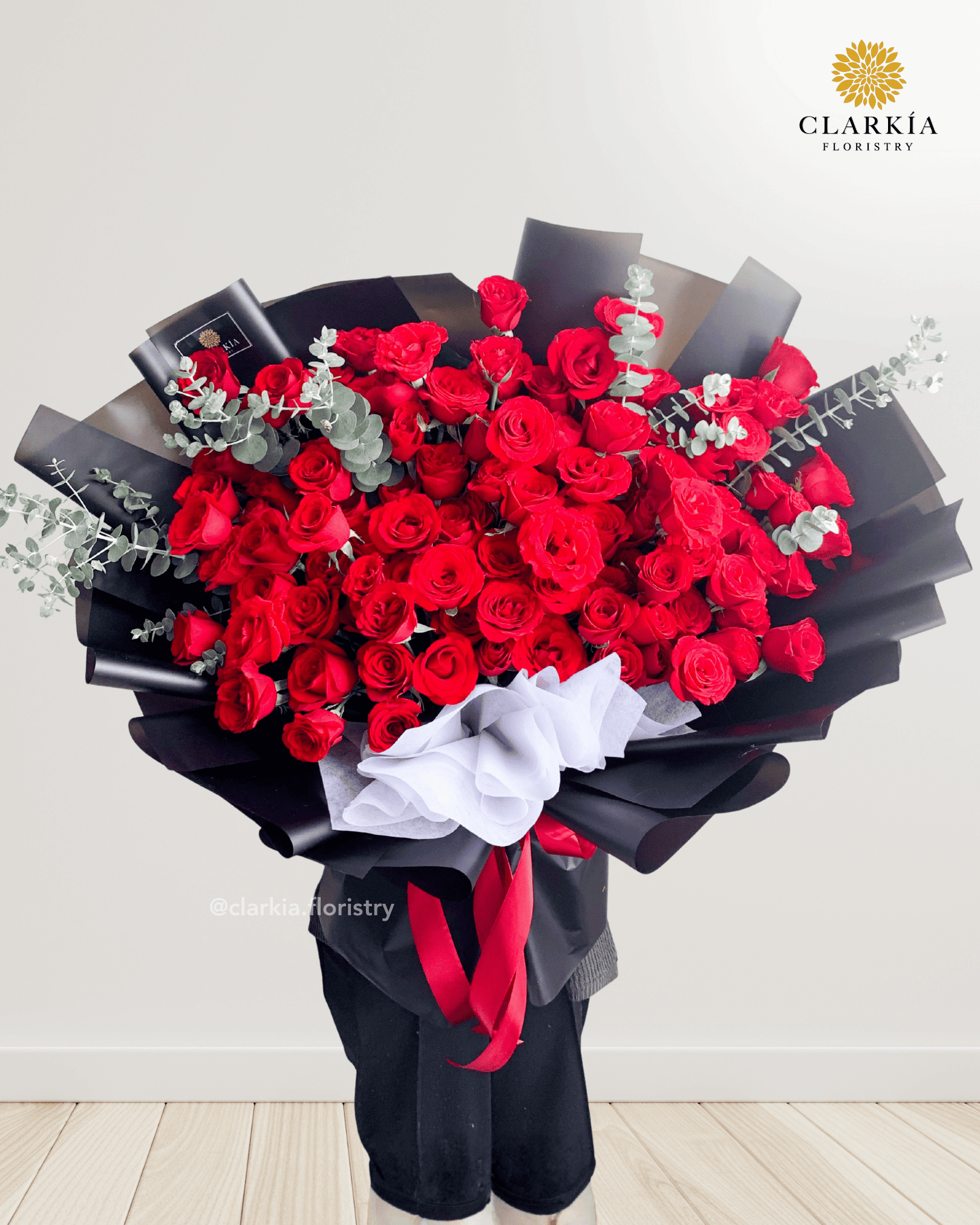Fresh 100 Rose 100 Red Rose - Image 1