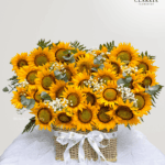 30 Sunflowers Basket