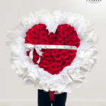 Fresh 100 Heart of Red Rose