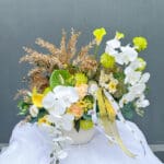 Artificial Orchid Mix Vase