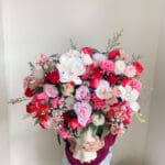 Artificial Passionate Pink Orchid Vase