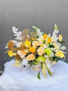 rangkaian bunga lebaran