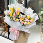 Artificial 25 Pastel Tulip Graduation