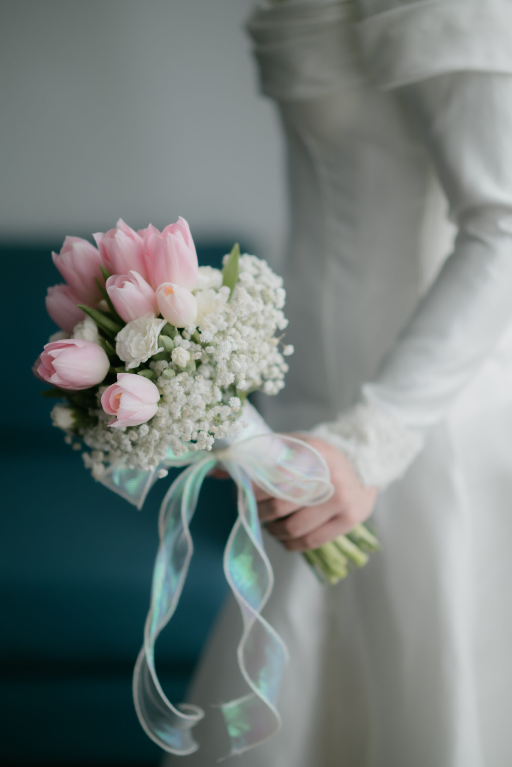 IMG_2769 Fresh 10 Tulip + Baby's Breath - Image 1