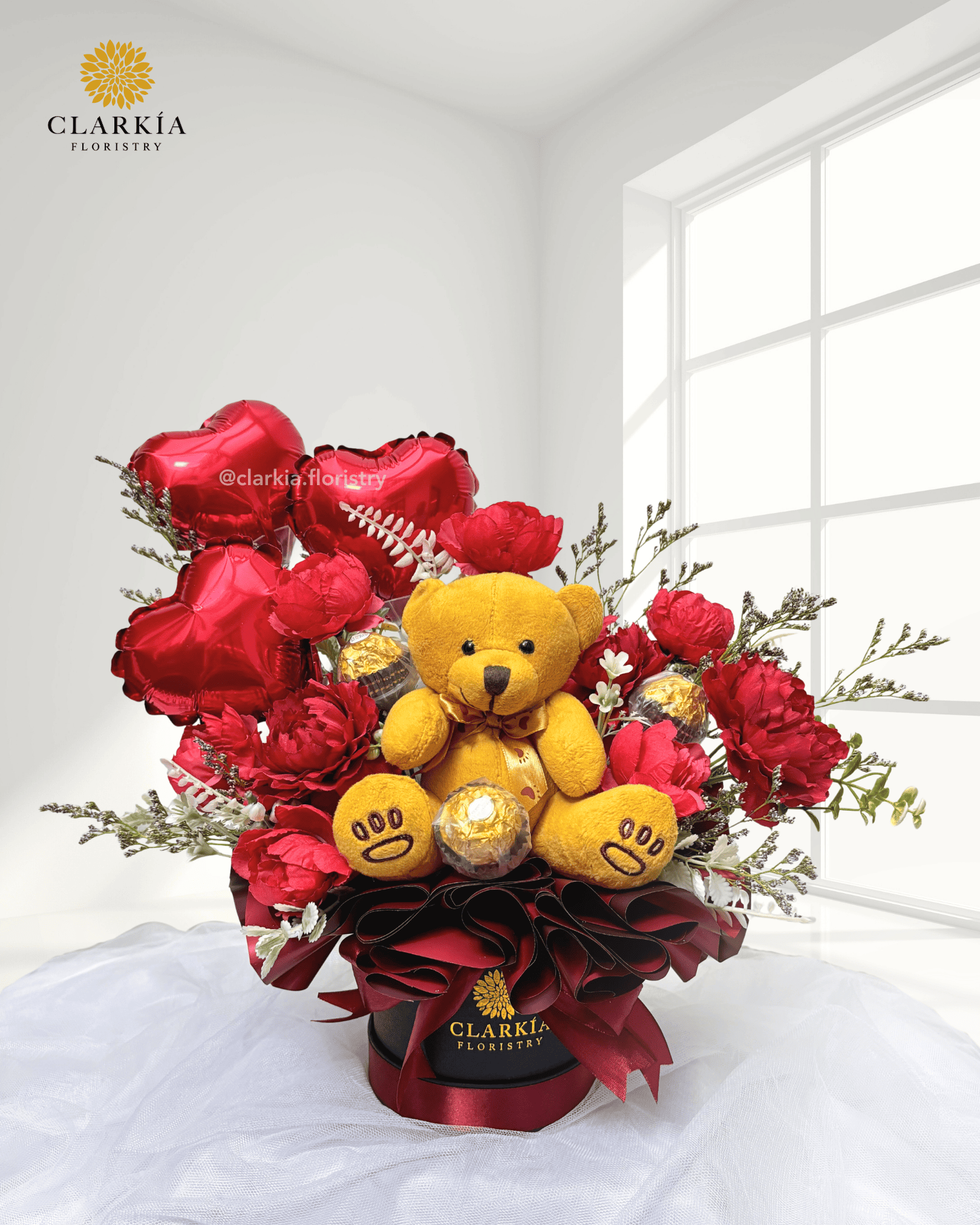 Teddy Love Red Artificial Teddy Love Box (Klik Untuk Lihat Warna) - Image 1