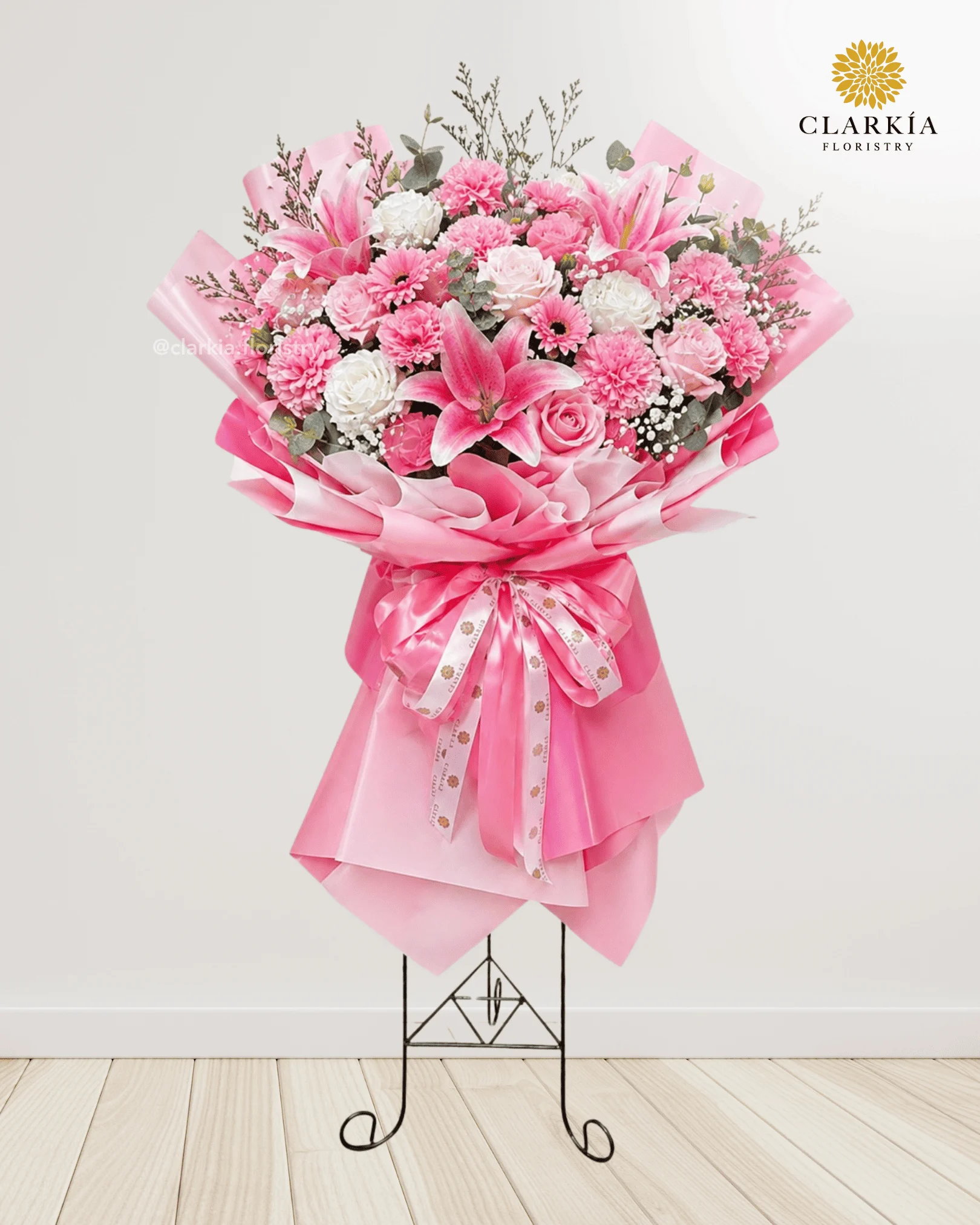 Artificial Pink White Harmony Standing Artificial Pink White Harmony Standing - Image 1
