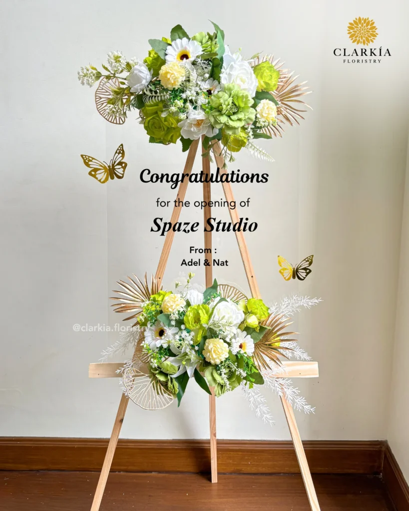 Ucapan Acrylic Flower Board