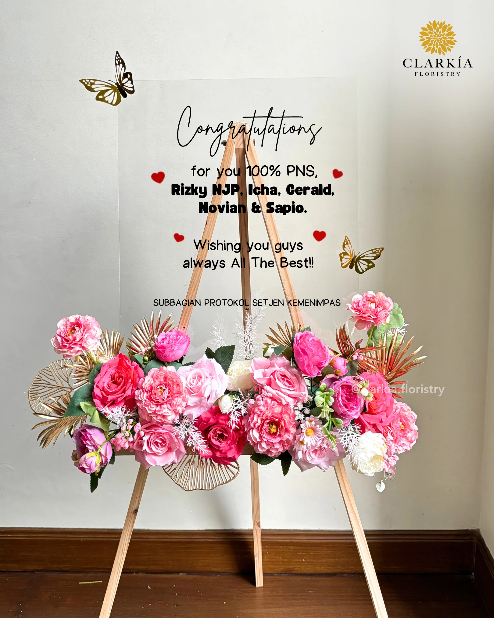 Signature Flat Board Standing 1 Signature Papan Kotak (Klik Untuk Lihat Warna) - Image 1